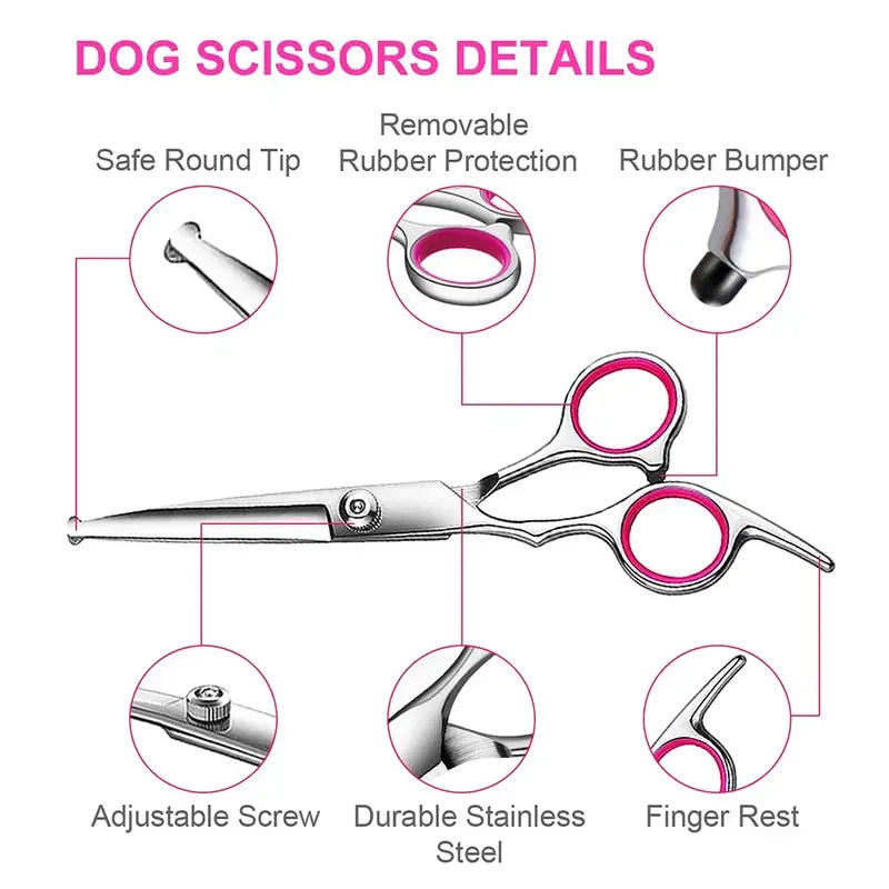 Dog Premium Titanium Coated Grooming Scissor