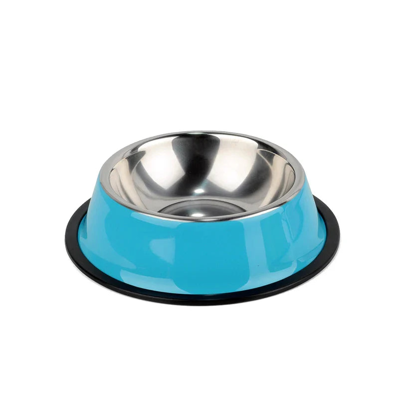 Dog Lovely Steel Water Drink Dishes Bowl