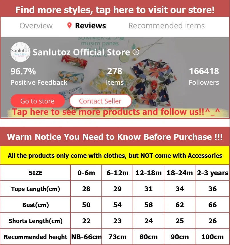 Baby Sanlutoz Cartoon Sleeve Shorts
