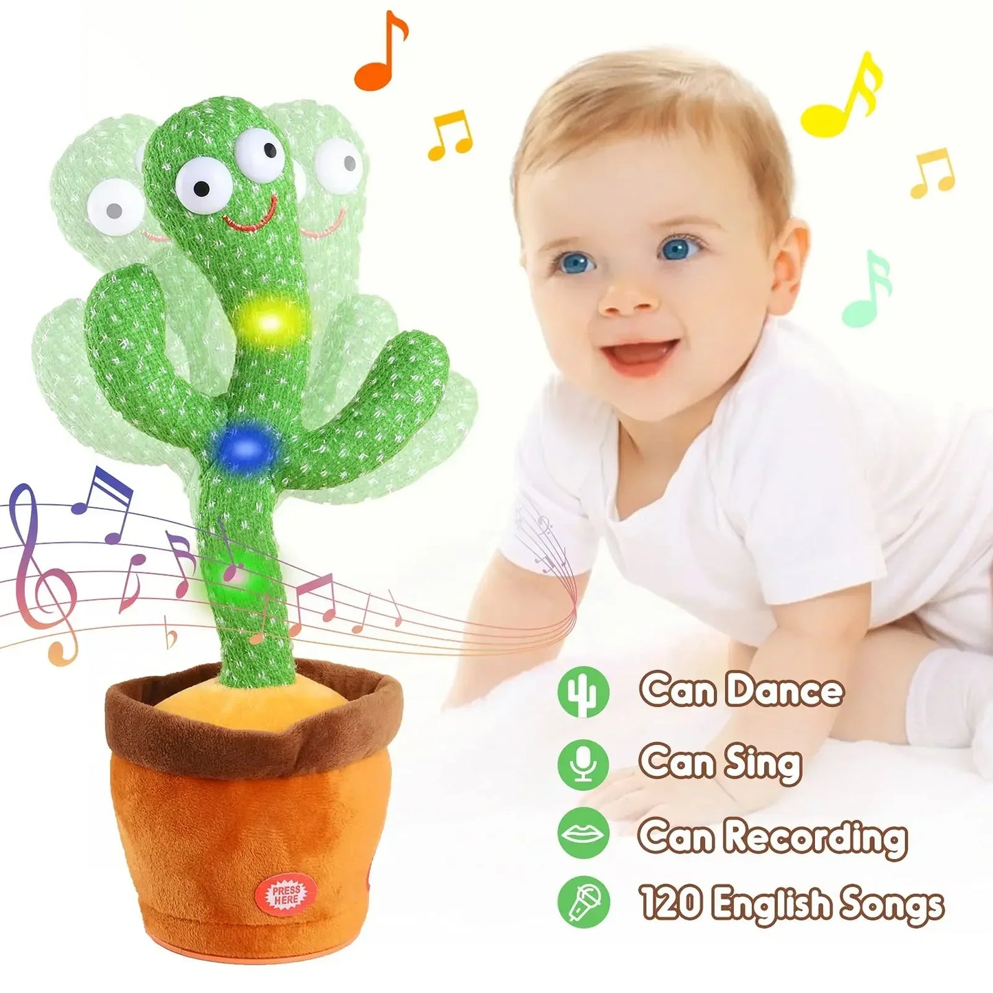 Kids Dancing Cactus Singing Toy