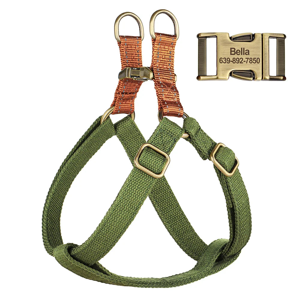 Dog Reflective Custom Nylon Harness Vest