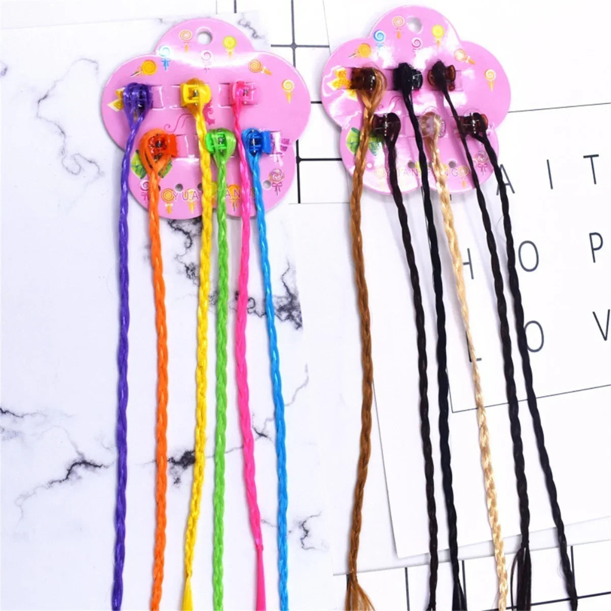 Kids Colorful Braids Hair Extension