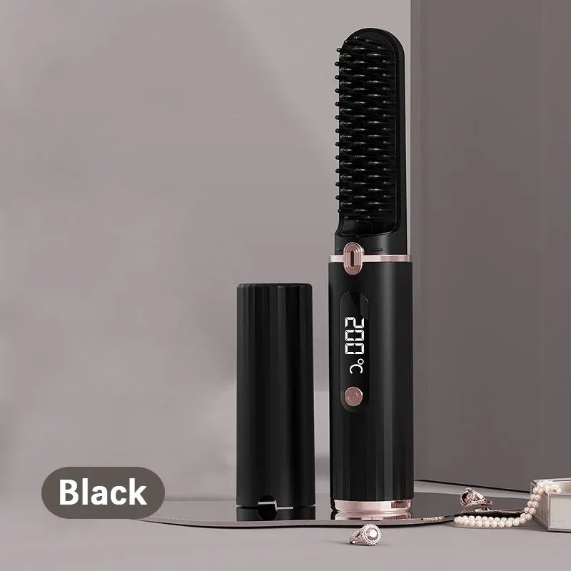 Wireless Electric Heating Straight Hair Comb