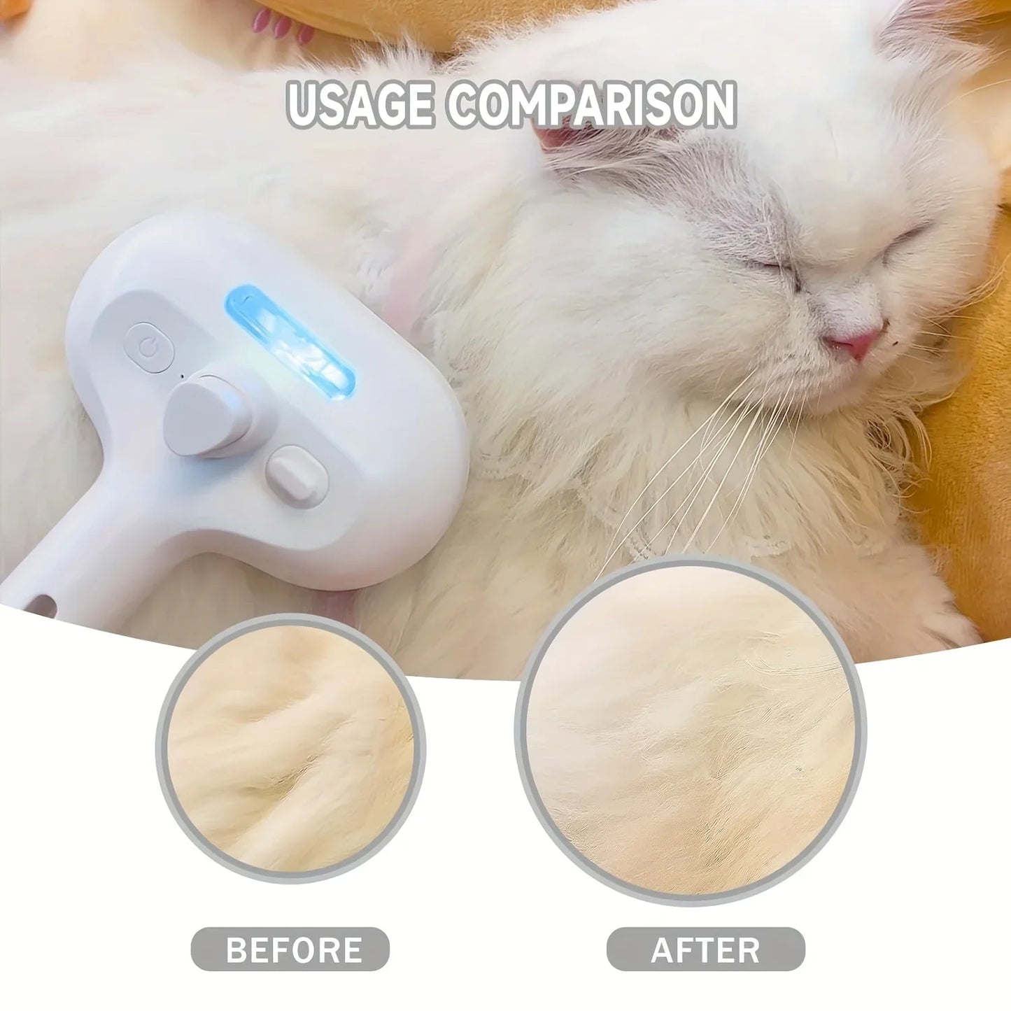Pet Hair Removal Comb Spray Comb