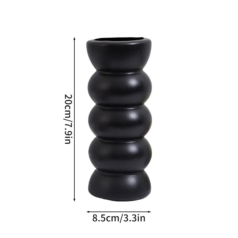 Imitation Ceramic Flower Bottle Nordic Vase
