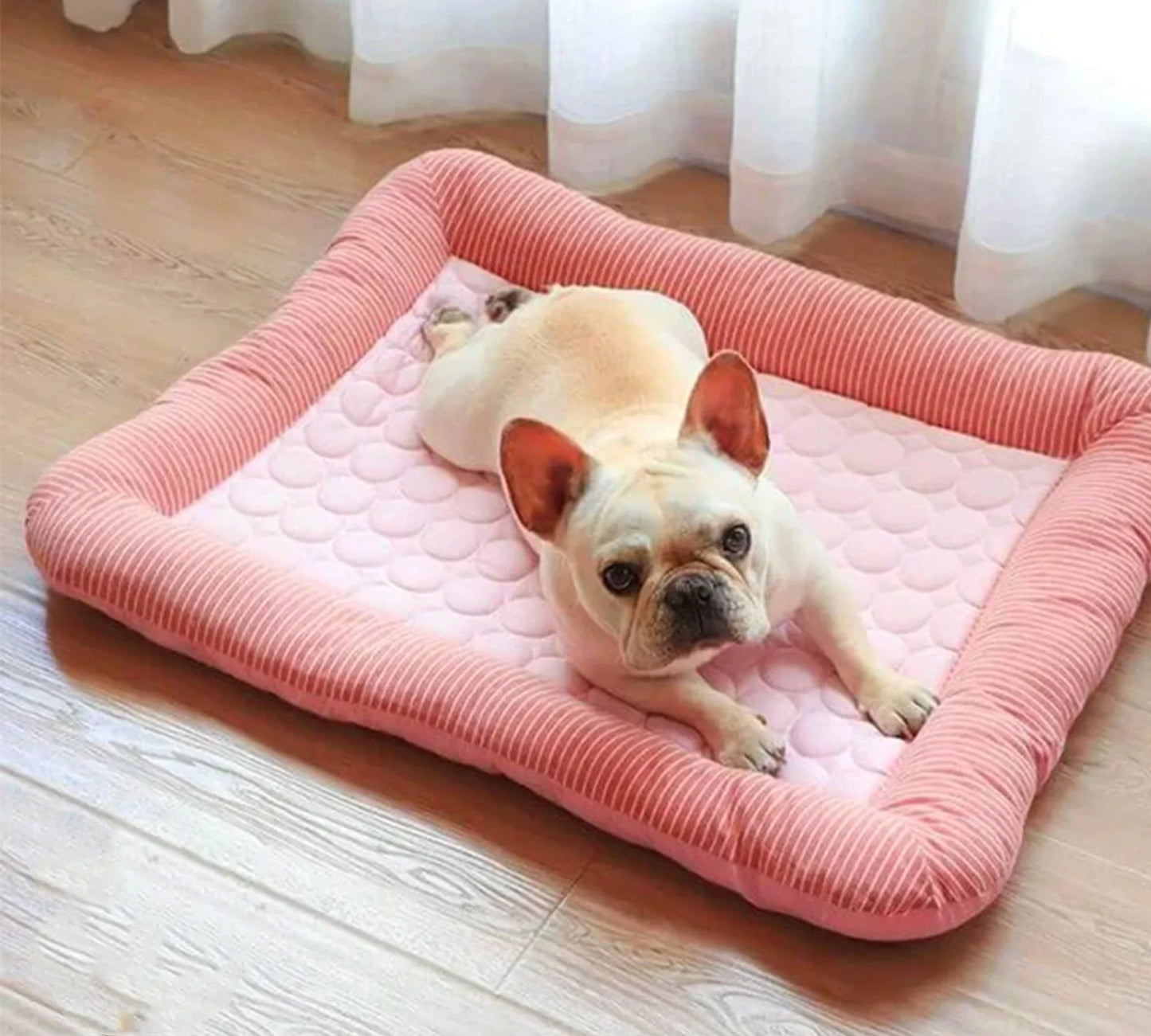 Dog Ice Silk Material Soft For Summer Sleeping Bed