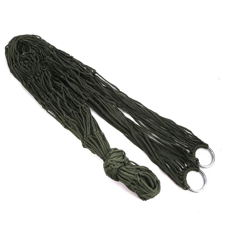 Outdoor Camping Nylon Rope Hammock