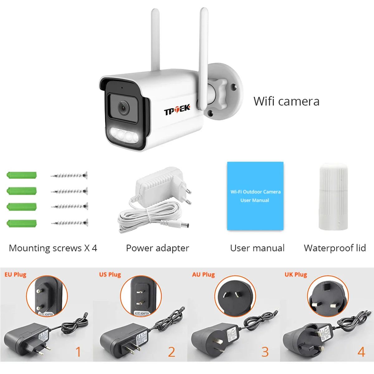 4K 8MP IP Outdoor Security Camera