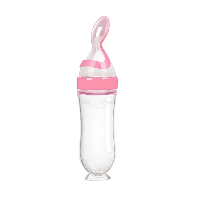 Baby Silicone Squeeze Feeding Spoon