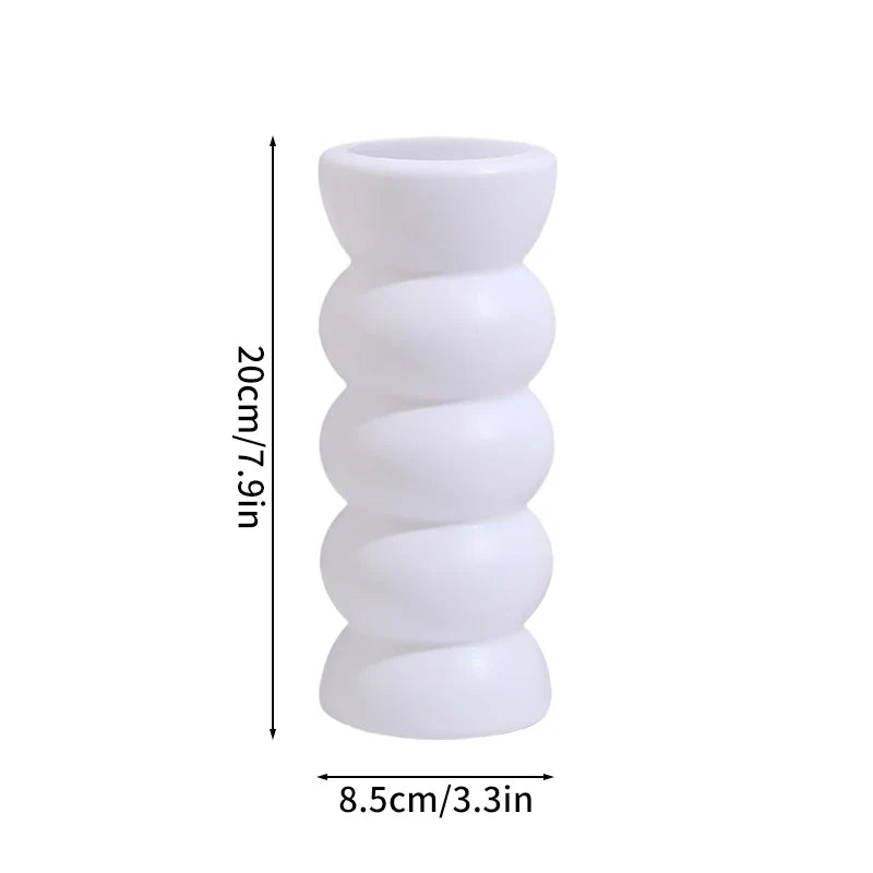 Imitation Ceramic Flower Bottle Nordic Vase