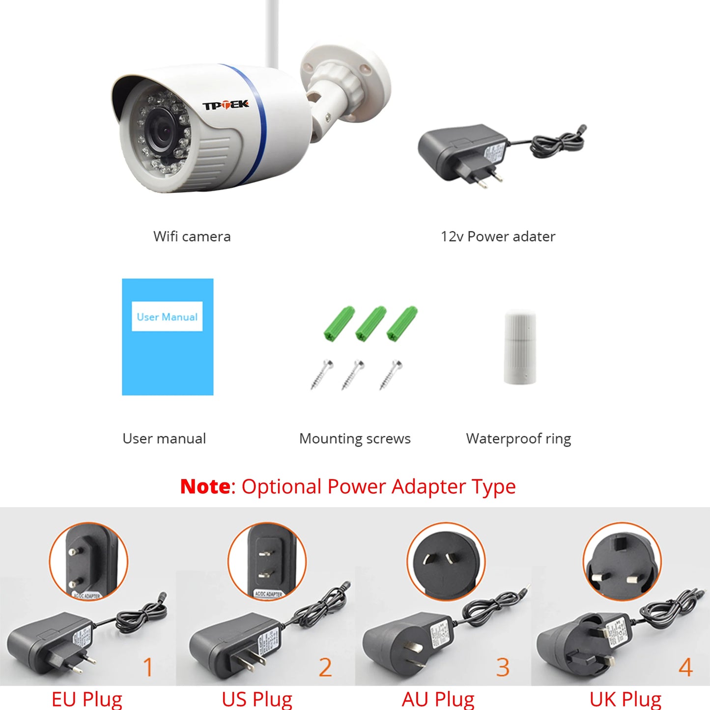 Outdoor Wireless WiFi Home Security Camera