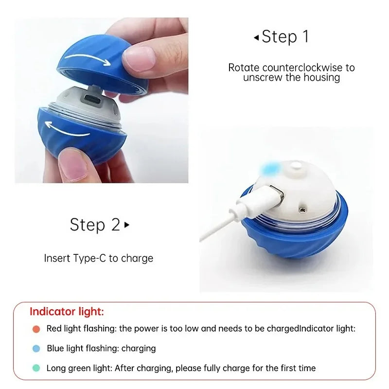 Dog Automatic Moving Bouncing Rolling Ball Toy