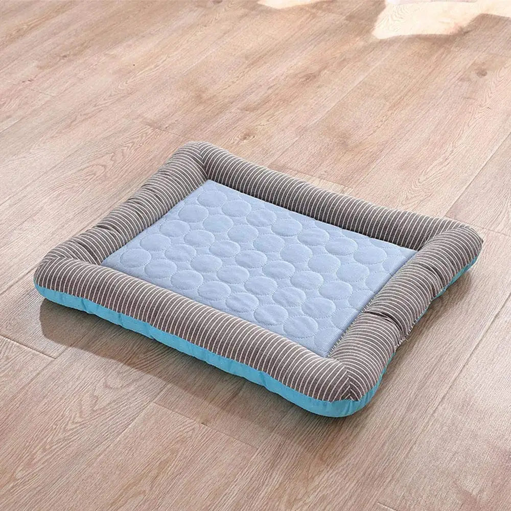 Dog Ice Silk Material Soft For Summer Sleeping Bed