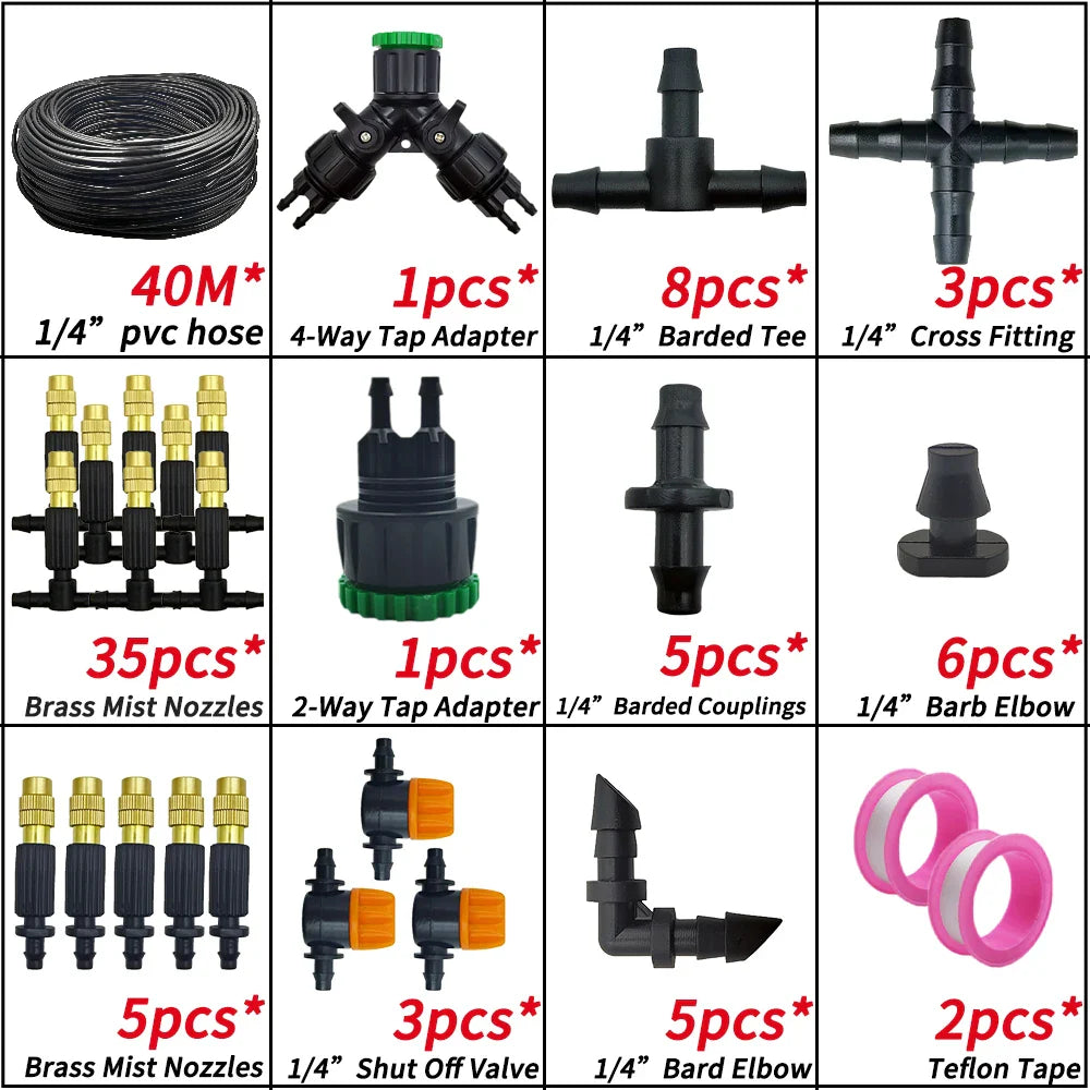 Garden Misting Cooling System Watering Nozzle