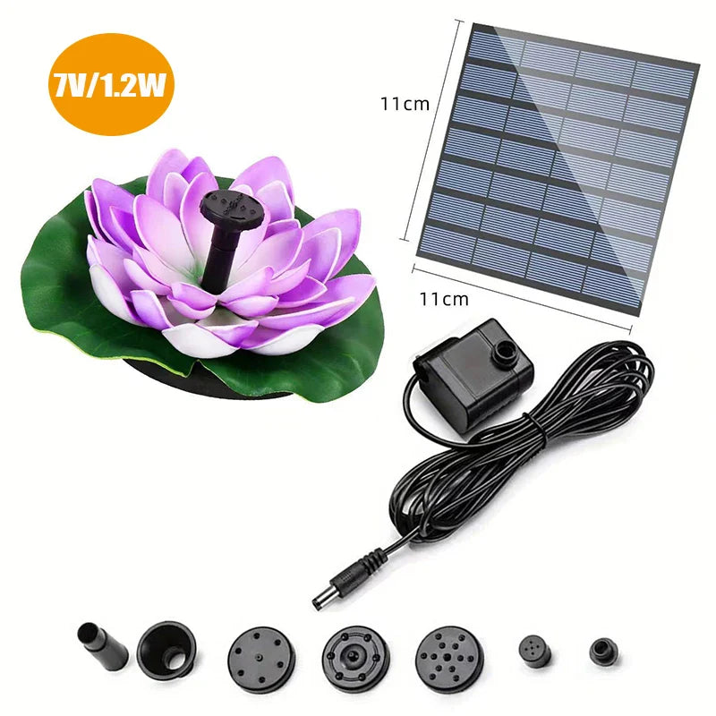 Outdoor Solar Bird Bath Fountain Pump