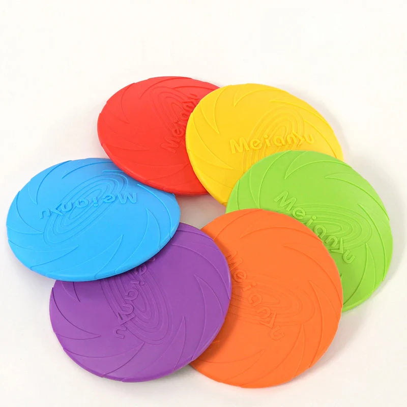 Dog Silicone Flying Disc Chew Toy