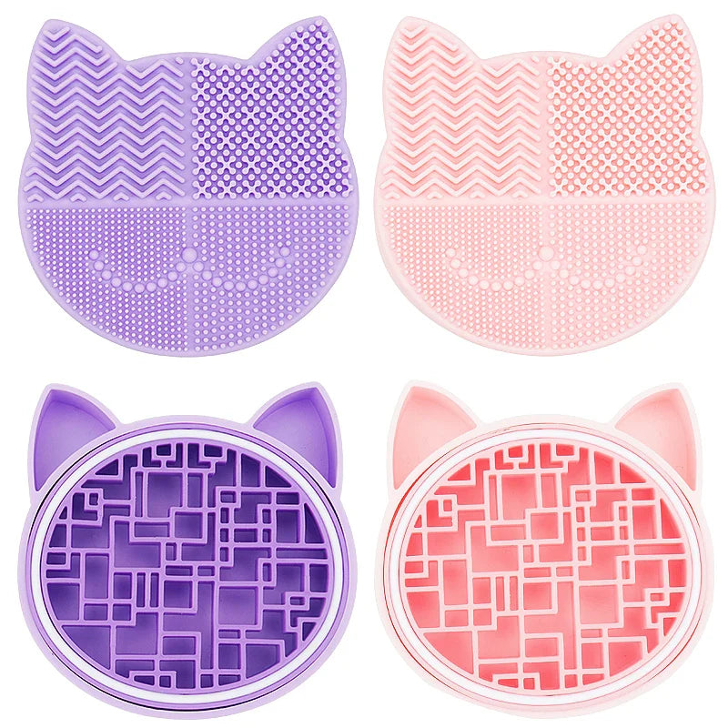 Silicone Makeup Brush Cleaning Storage Box