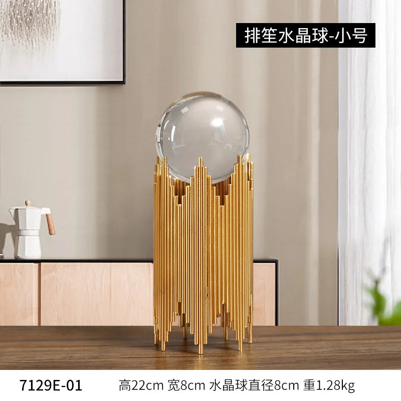 Nordic Light Luxury Crystal Ball Ornaments