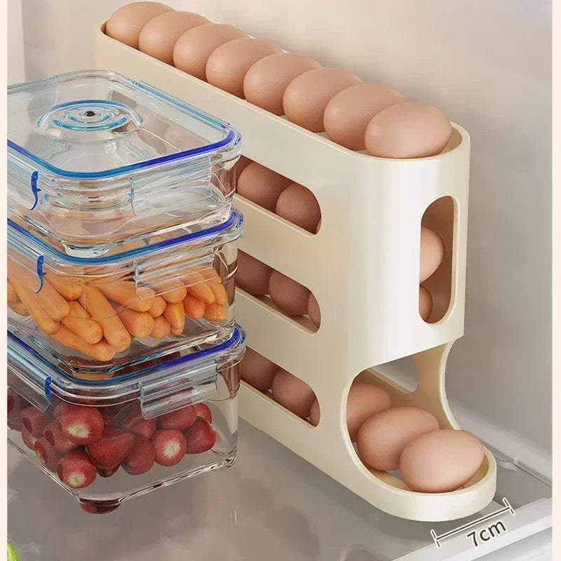 Ladder Style 2-4-layer Slide Egg Storage Box