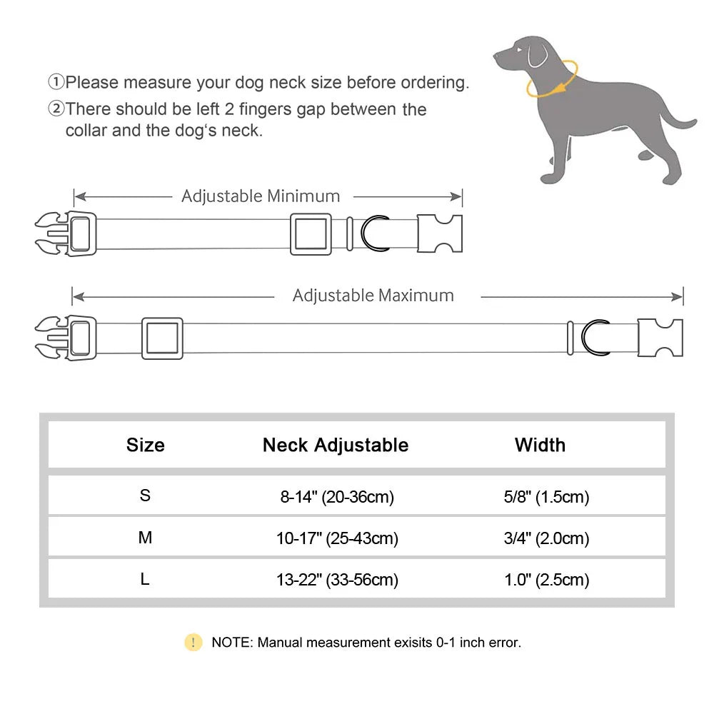 Dog Durable Reflective Nylon Collar