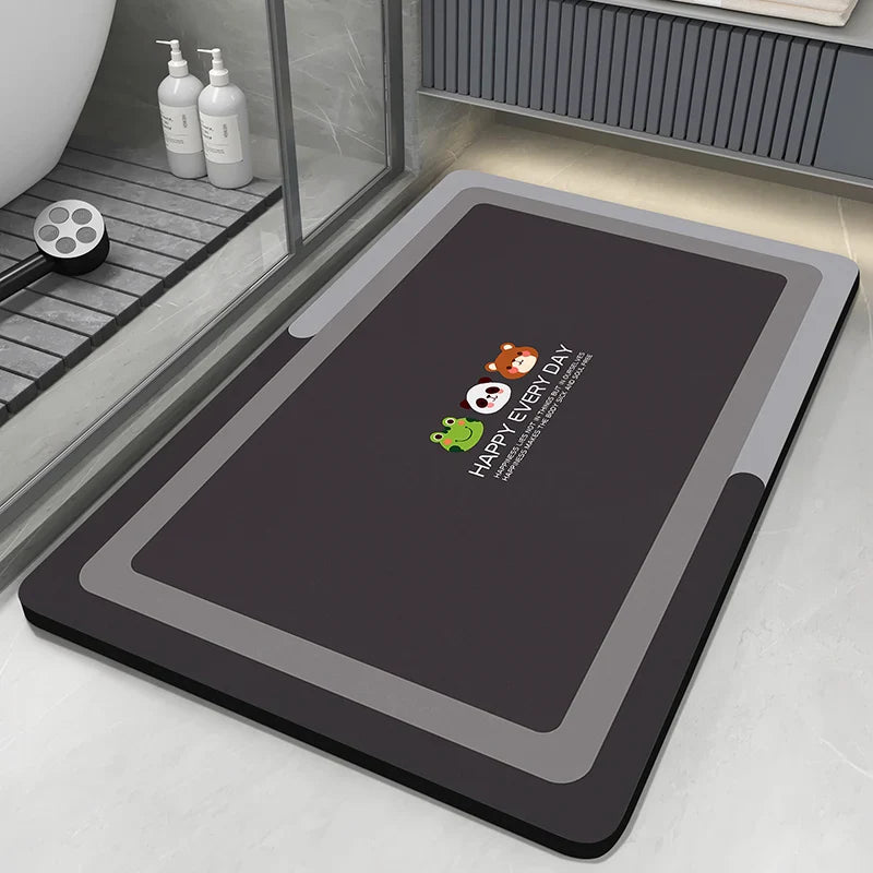 Quick Dry Bathroom Absorbent Anti Slip Floor Mat
