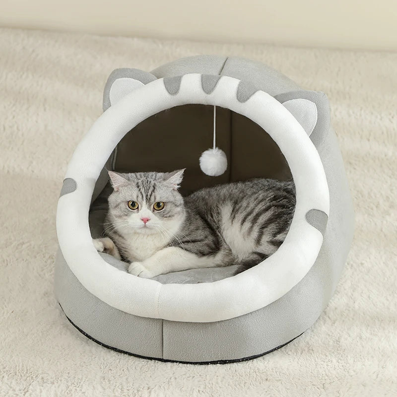 Cat Kitten Cave Cushion Warm Sleeping House