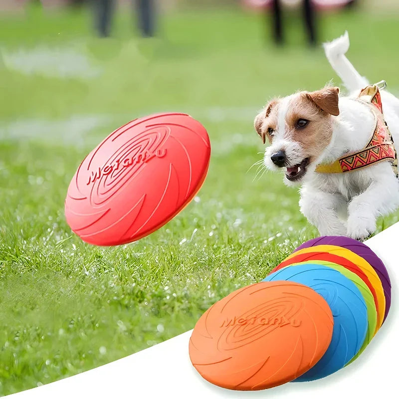 Dog Silicone Flying Disc Chew Toy