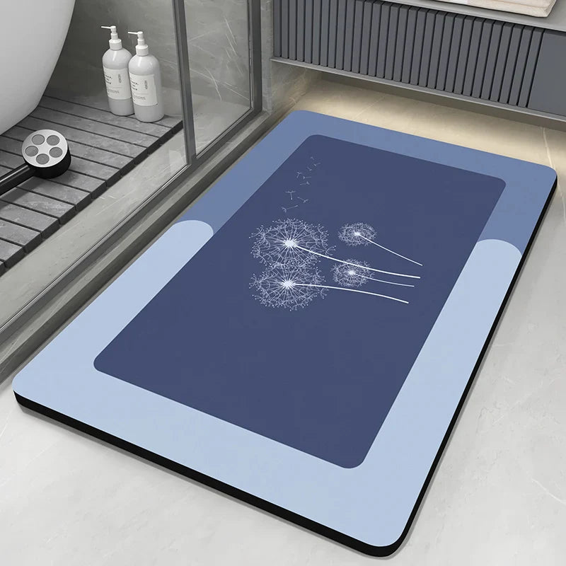 Quick Dry Bathroom Absorbent Anti Slip Floor Mat