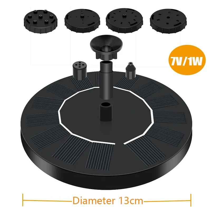 Outdoor Solar Bird Bath Fountain Pump