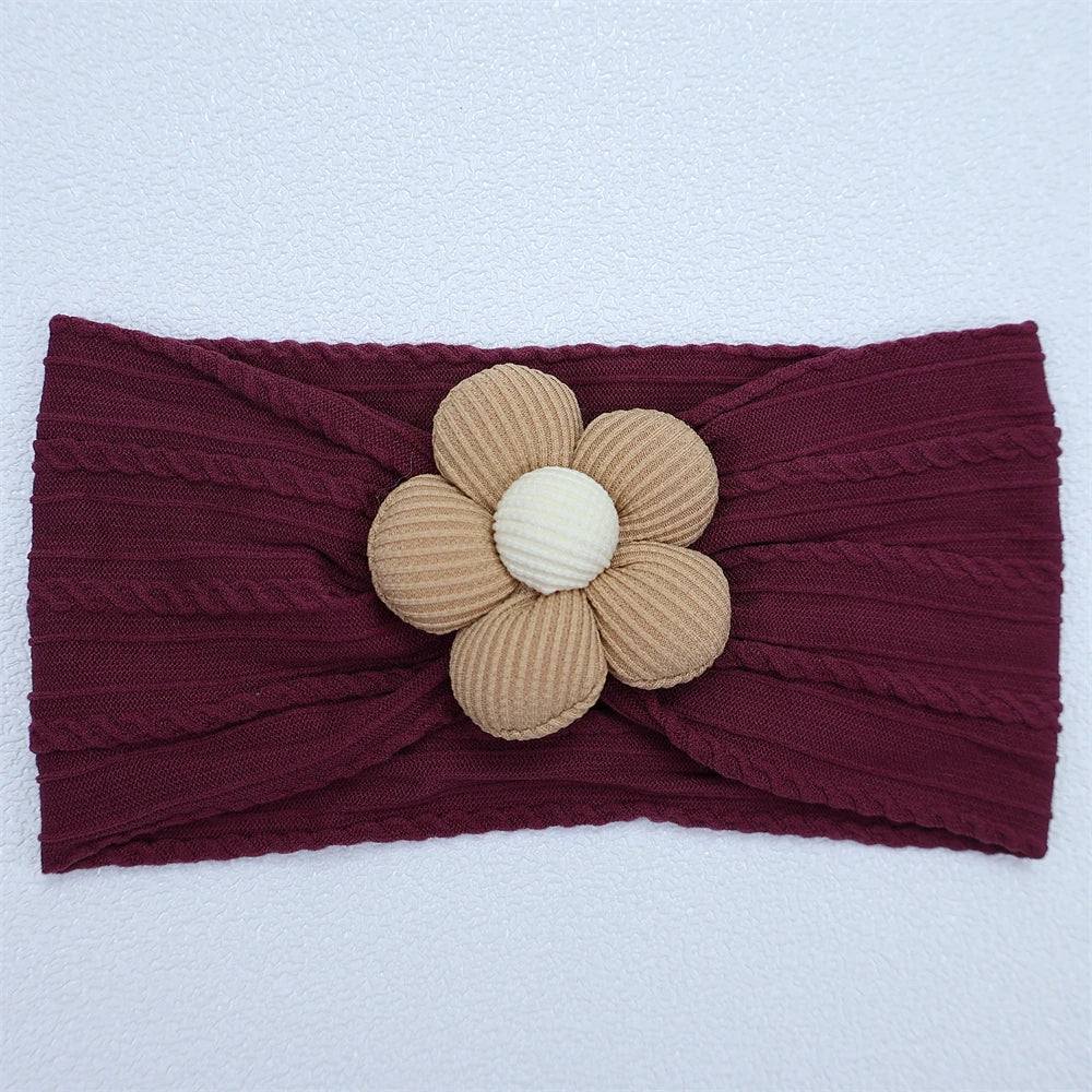 Baby Soft Elastic Flower Nylon Hairband
