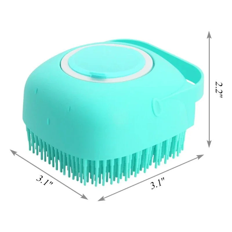 Pet Soft Silicone Rubber Shampoo Brush