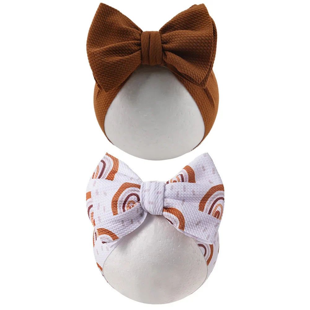 Baby Lepoard Flower Pirnt Bullet Headband