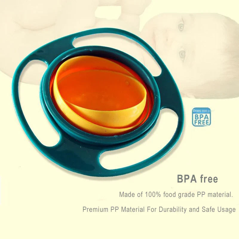 Baby 360 Degree Rotate Spill-Proof Bowl
