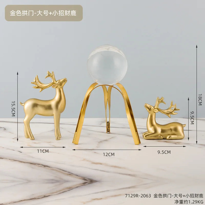 Nordic Light Luxury Crystal Ball Ornaments