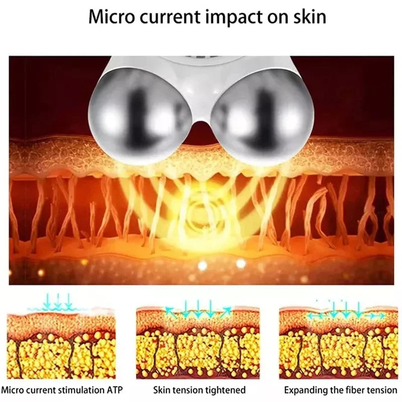 Anti Wrinkles Microcurrent Facial Massager Roller