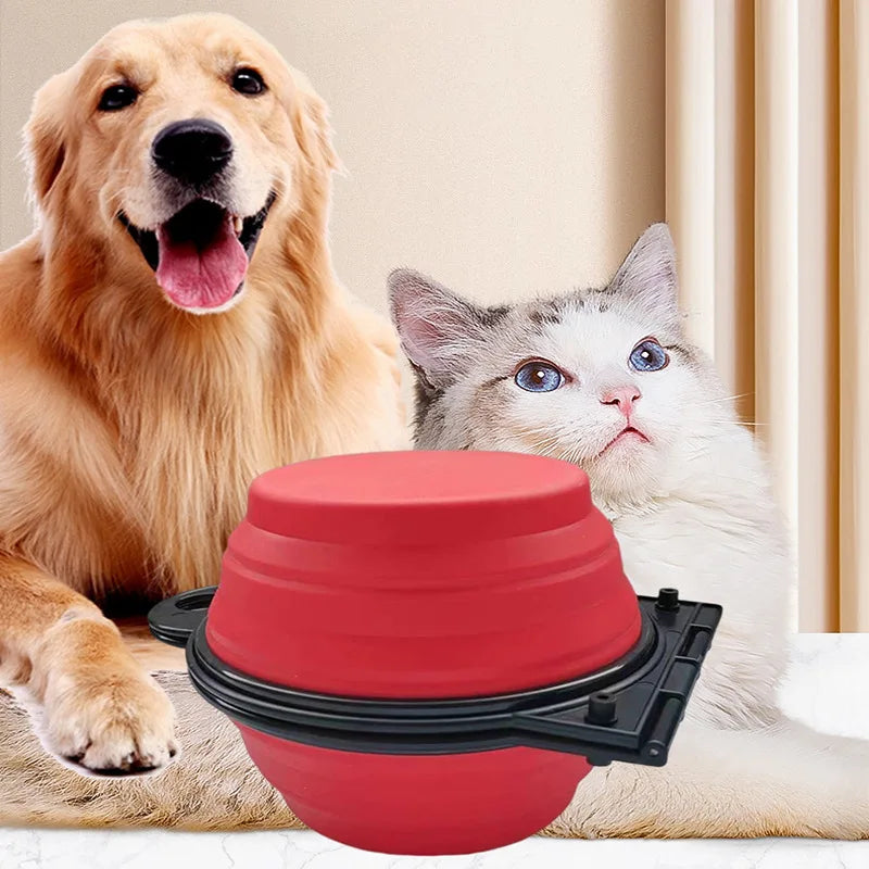Outdoor Travel 2-in-1 Foldable Dual Bowl