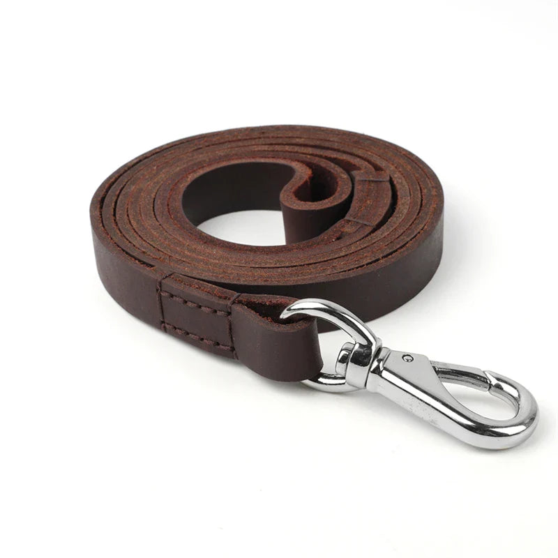 Dog Outdoor Durable Leather Leash