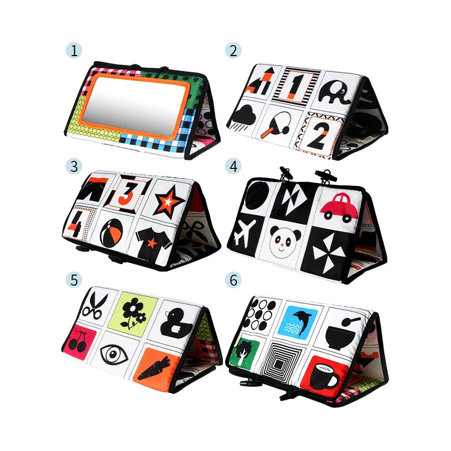 Baby Foldable Soft Book Mirror Toy