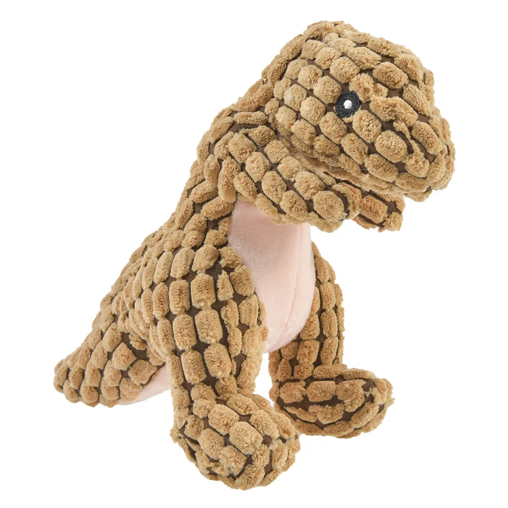 Dog Plush Dinosaur Interactive Chew Toy