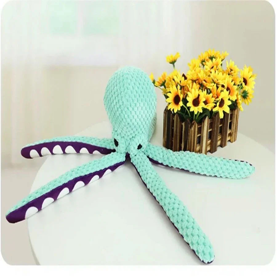 Dog Plush Octopus Interactive Sound Toy