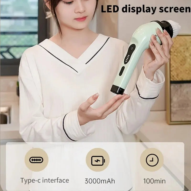 Powerful Wireless Electric Cleaning Brush
