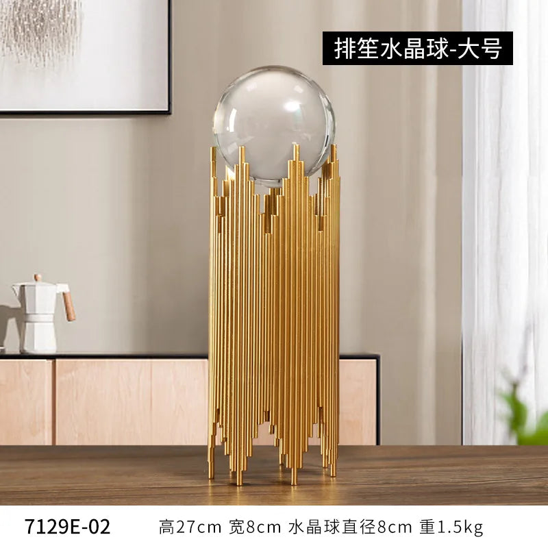 Nordic Light Luxury Crystal Ball Ornaments