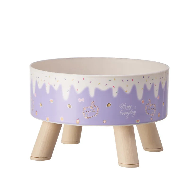 Pet Fashion Cartoon Colorful Feeding Water Bowl