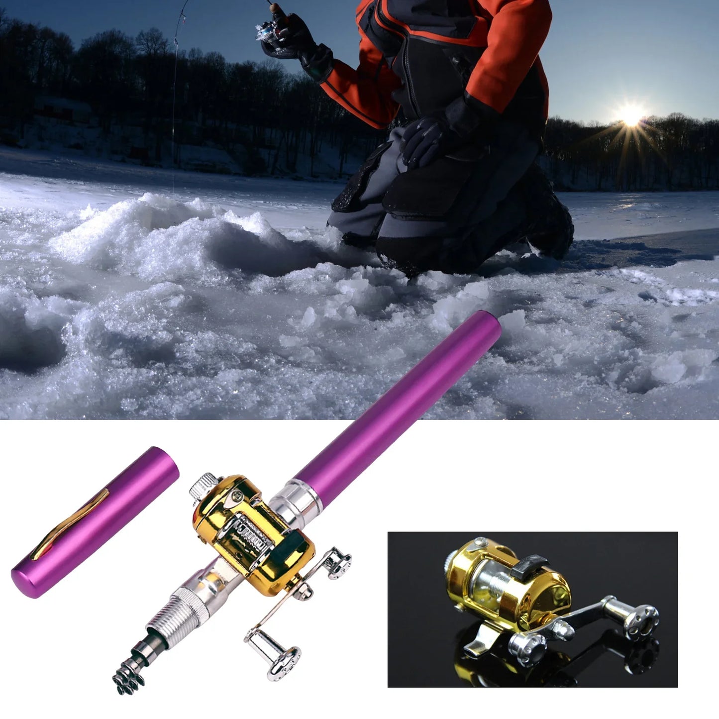Mini Aluminium Alloy Lure Fishing Rod
