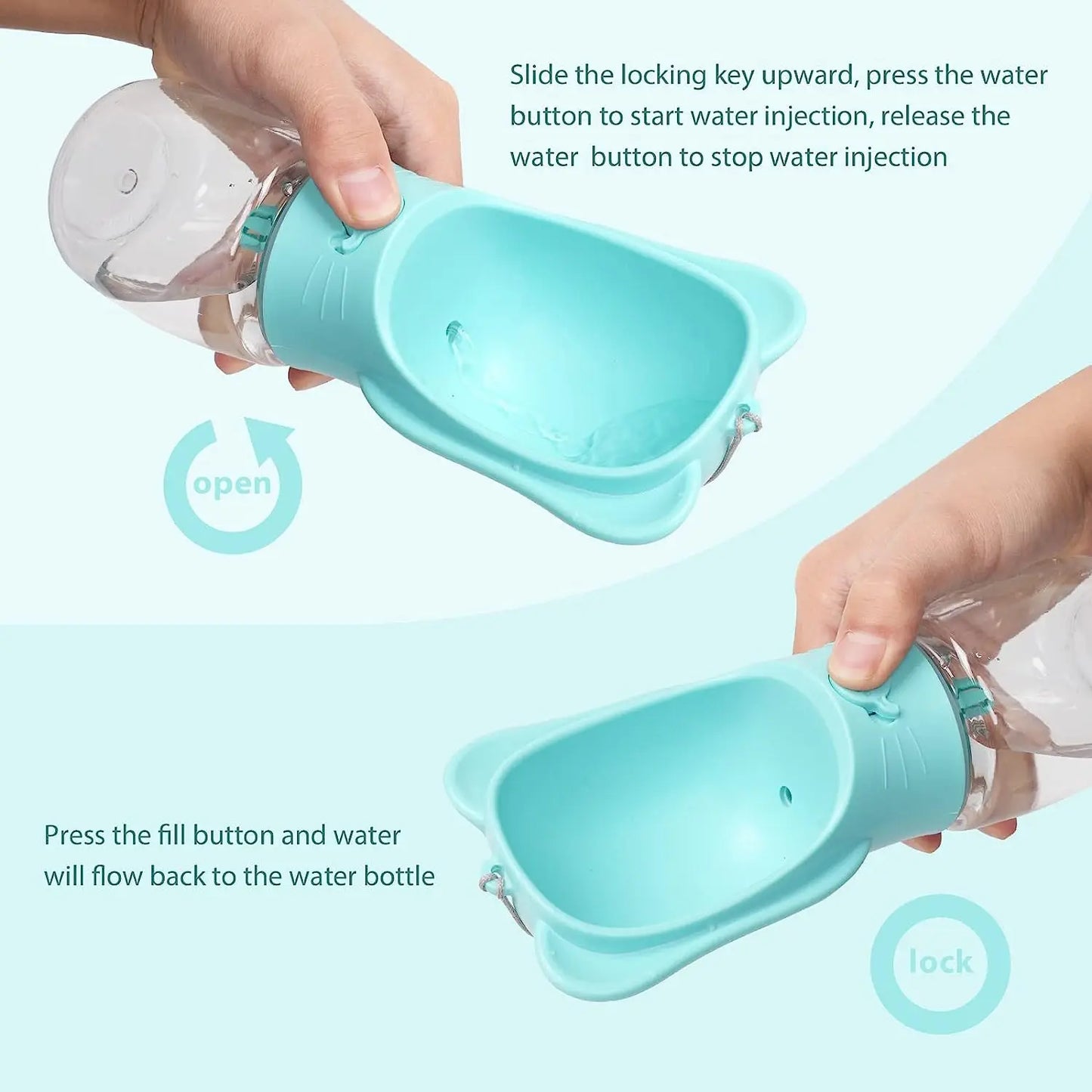 Dog Detachable Leak Proof Water Bottle