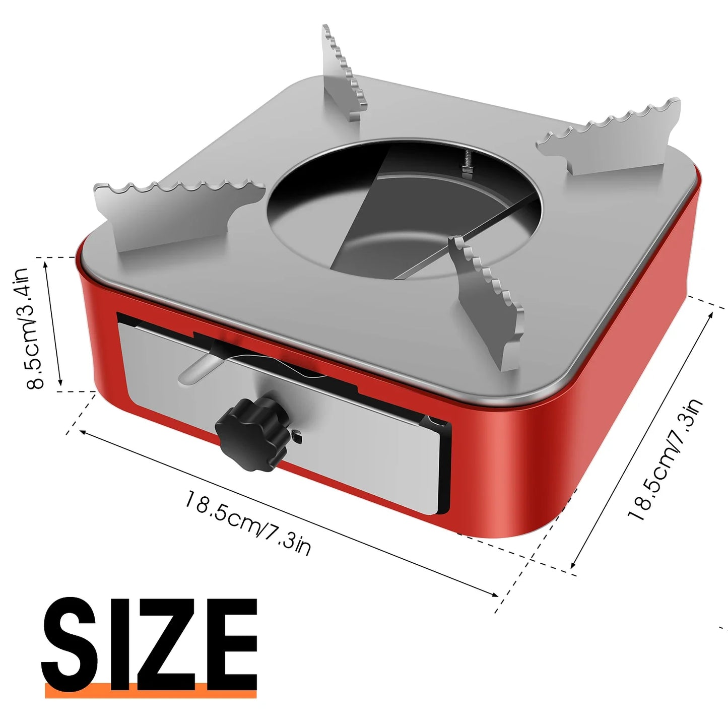 Mini Stainless Steel Pull-Out Camping Stove