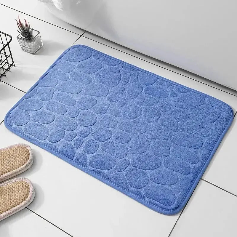 Bathroom Living Room Embossed Fiber Carpet