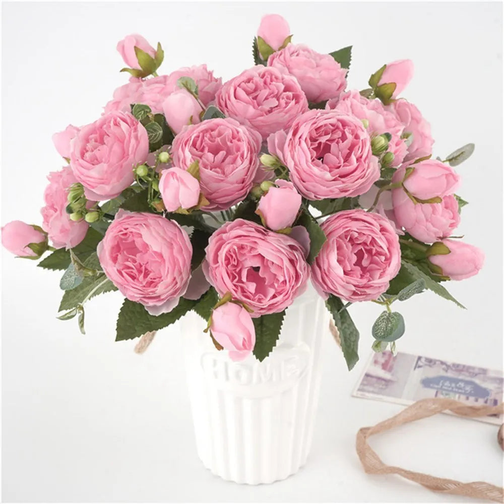 Fake Roses Silk Peony Artificial Flowers Cheap