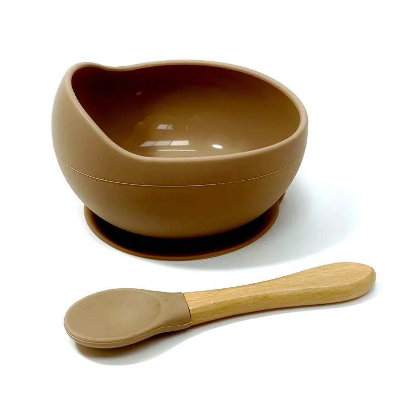 Baby Spill-proof Silicone Feeding Bowl