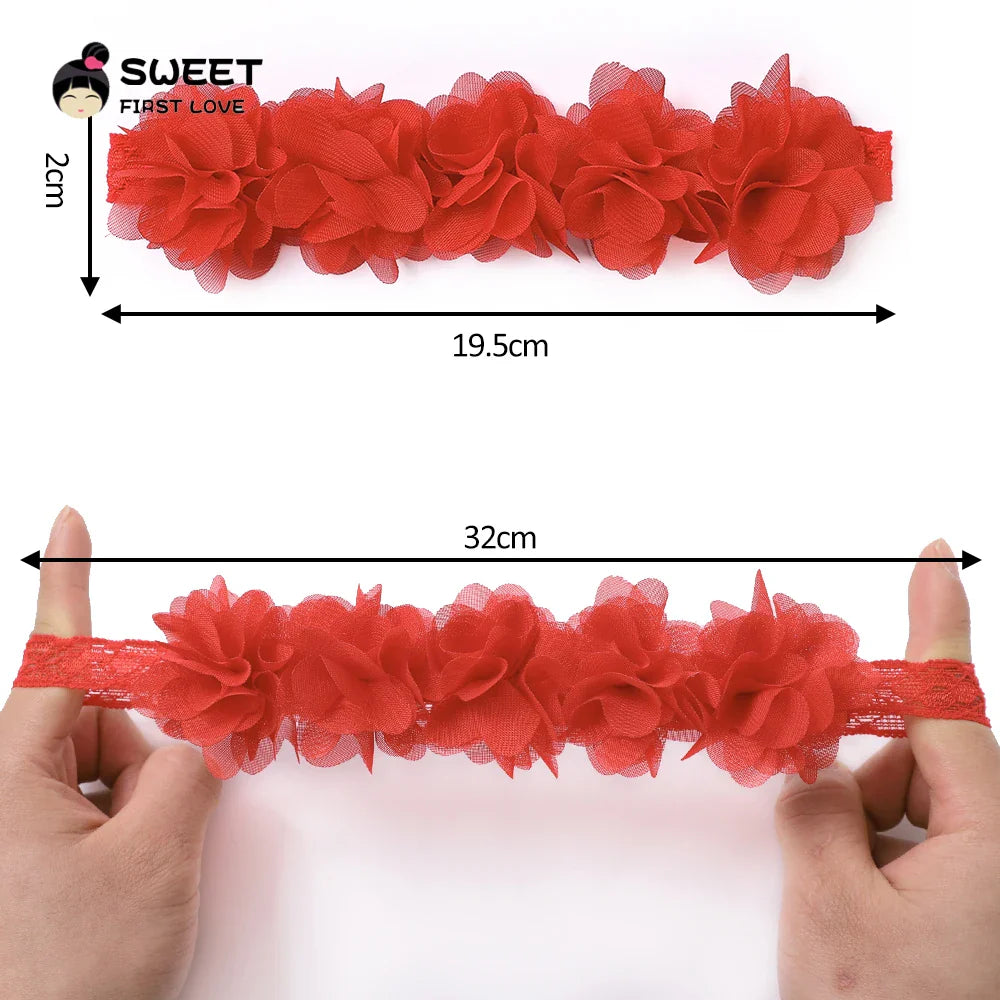 Baby Soft Elastic Cute Flower Hairband